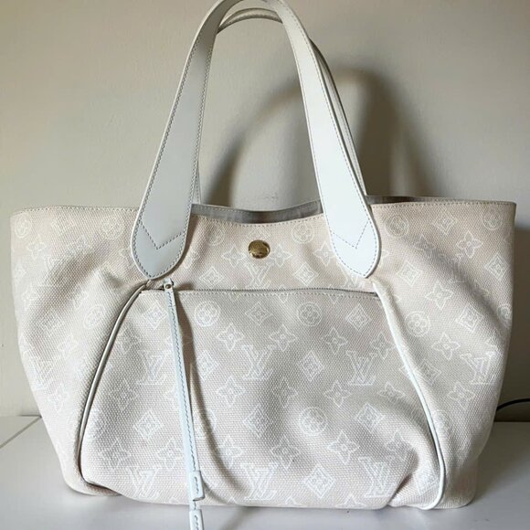 LOUIS VUITTON Cabas Ipanema Canvas GM Beige - Picture 1 of 13